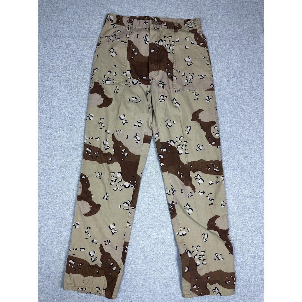 VTG Gung Ho Pants Mens Desert Choc Chip Camo Made USA Military Workwear 90s